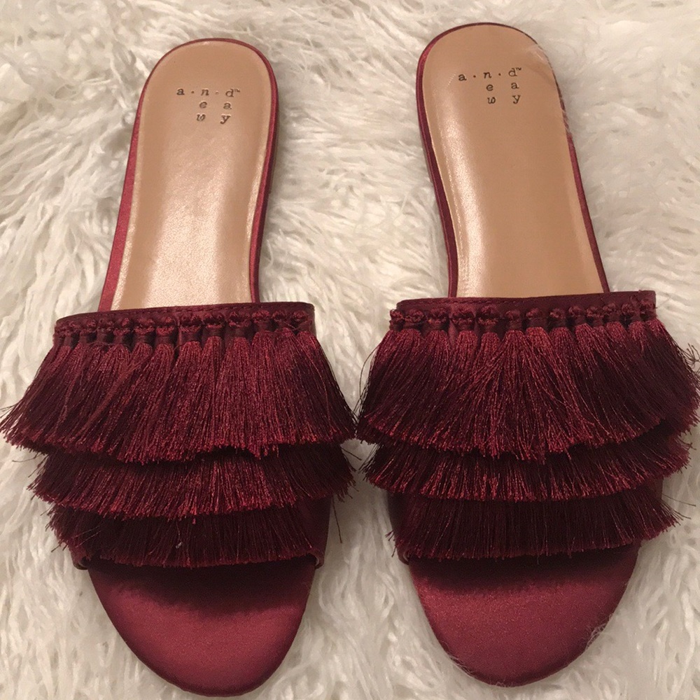 Benetta Tassel Slide Sandals - A New Day